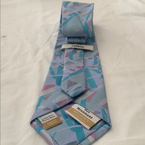 J. Garcia Vibrant Geometric Tie in Blue and Purple